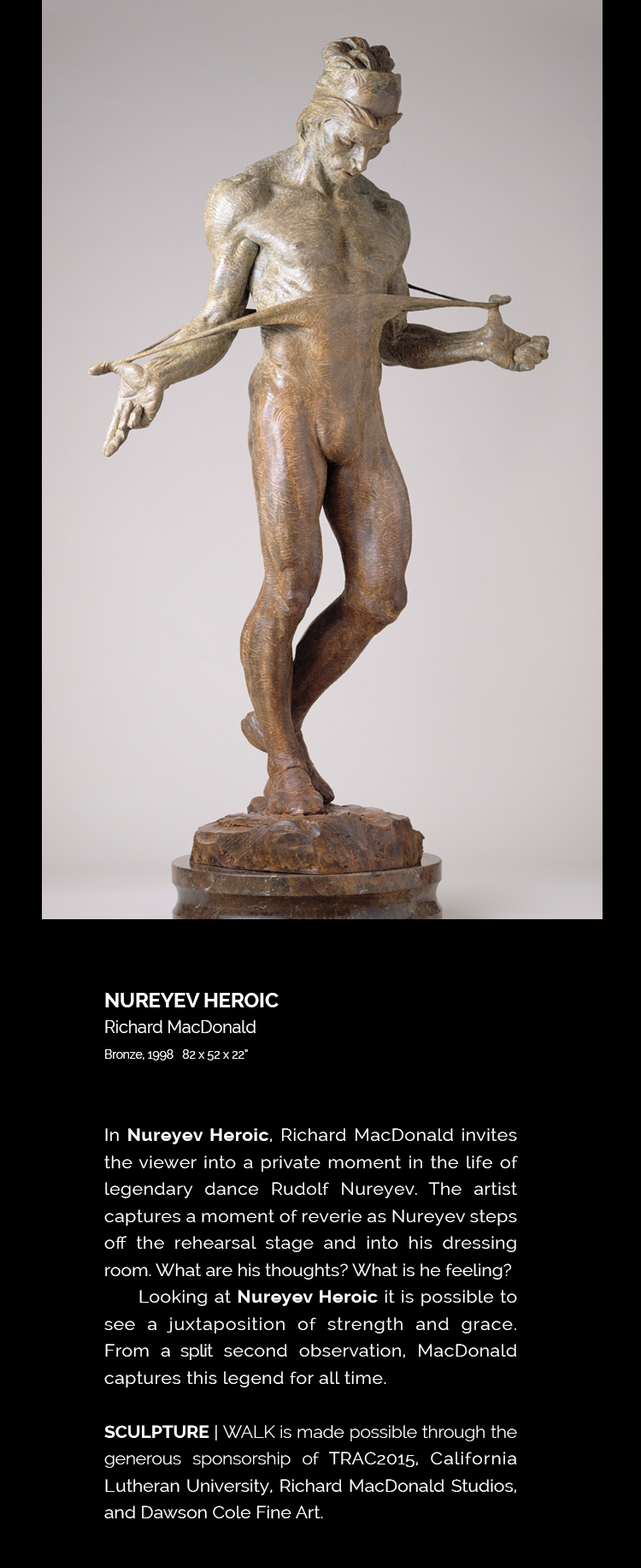 Nureyev Heroic by Richard MacDonald
